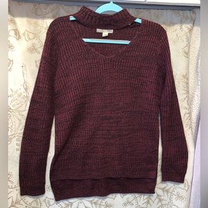 Maroon long sleeve sweater